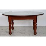 Edwardian oval top dining table