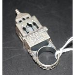 Rare Jewish silver marriage ring