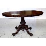 Antique walnut dining table