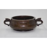 Chinese bronze censer bowl