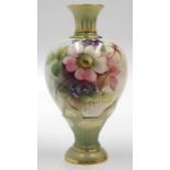 Small Royal Worcester handpainted posy vase