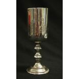 Antique Polish silver Kiddush cup