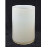 White Henry Dean art glass vase