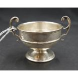 George V sterling silver small footed bowl