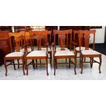 Set of 8 vintage dining chairs