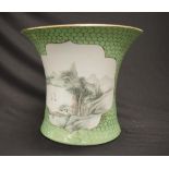 Large Chinese painted ceramic vase