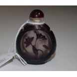 Peking glass snuff bottle