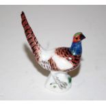 Meissen miniature porcelain pheasant figure