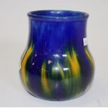 H McHugh (TAS) blue and yellow vase