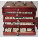 Vintage travelling mahjong set