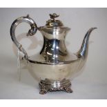 George IV sterling silver teapot