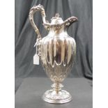 Good Victorian sterling silver claret jug