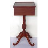 Antique mahogany work table