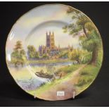 Royal Worcester Gloucester Cathedral signed plate