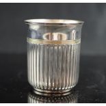 Christofle silver plate beaker