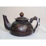 Early Chinese bronze miniature teapot