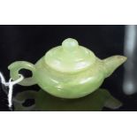 Miniature Chinese Jade stone teapot