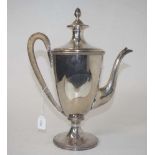 Victorian silver plate coffee pot