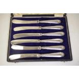 Sterling Silver Handle Butter Knives