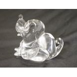 Murano glass dog figure