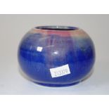 Remued vase in blue and pink