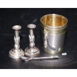 Four silver miniature pieces