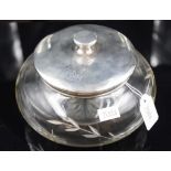 Large sterling silver top trinket box