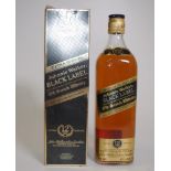 Bottle Johnnie Walker black label whisky