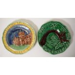 Two Bosley Ware pottery commemorative plates