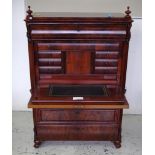 Antique mahogany secretaire chest
