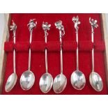 Set of 6 Australian silver teaspoons