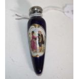 Antique handpainted porcelain scent bottle