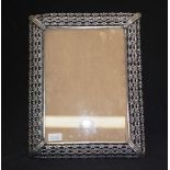 Continental silver ornate photo frame