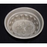 Antique pottery jelly mould
