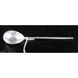 Early Russian silver decorated spoon