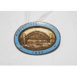 Sydney Harbour Bridge 1932 enamel badge