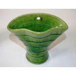 Bosley pottery (SA) green wall vase