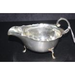 George V sterling silver sauce jug