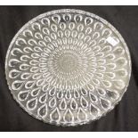 Baccarat round cake plate / trivet