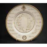 Royal Worcester 1953 'The Ashes' plate