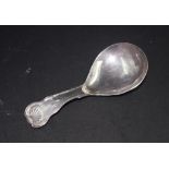 George III sterling silver caddy spoon