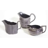 Three basalt ceramic jugs