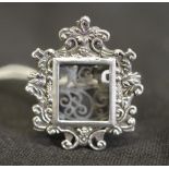 Sterling silver miniature photo frame