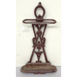 Early cast iron stick stand