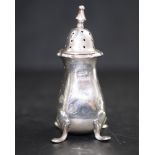 George V sterling silver pepperette