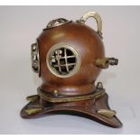 Novelty Copper and brass diving helmet