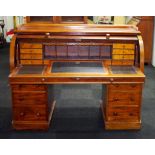 19th century cedar cylinder desk