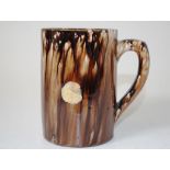 John Campbell drip glaze pottery tankard