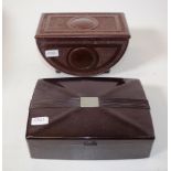 Two Art Deco Bakelite boxes