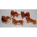 Five Royal Doulton K series dogs